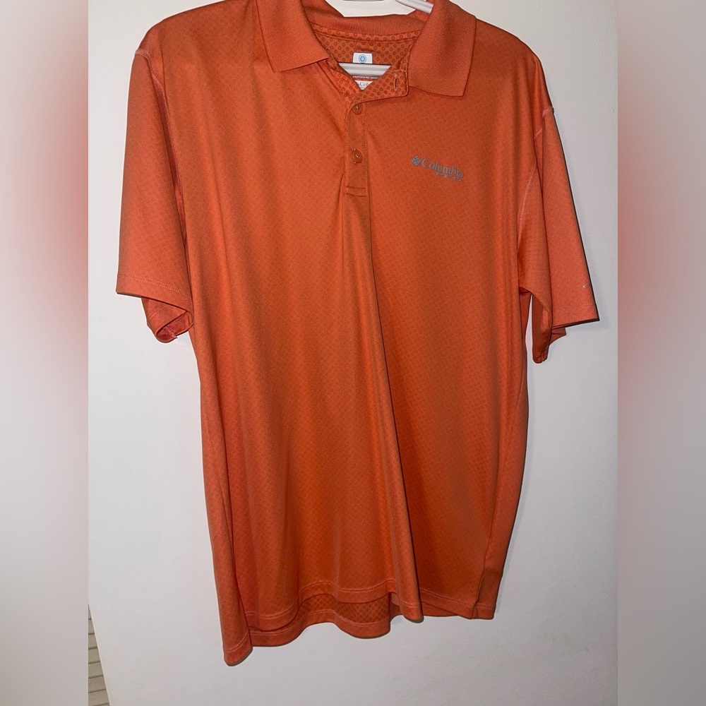 Columbia Men's Vibrant Orange Polo